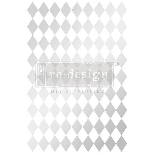 SALE:Redesign Furniture Transfer- Silver Harlequin