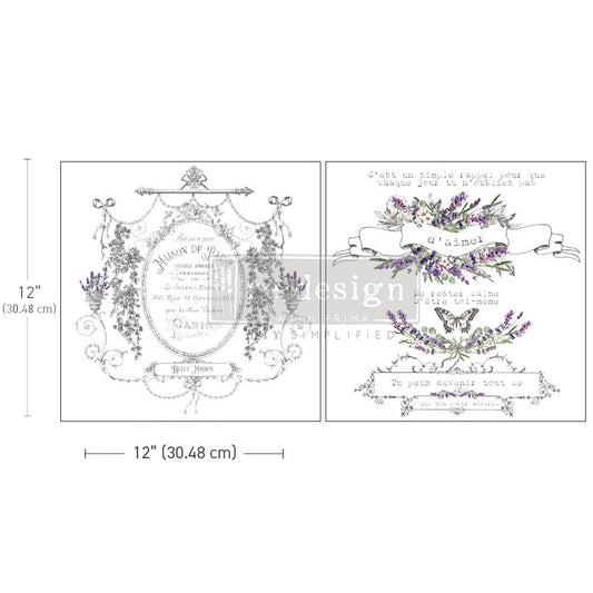 Redesign Decor transfer-Maison de Paris-MAXI 2 Sheets