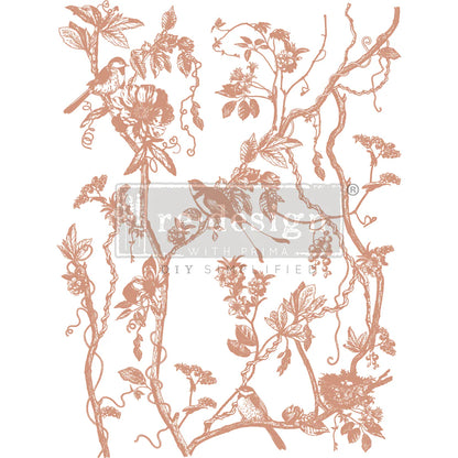 Redesign KACHA Decor Transfer Bird Watching/Copper