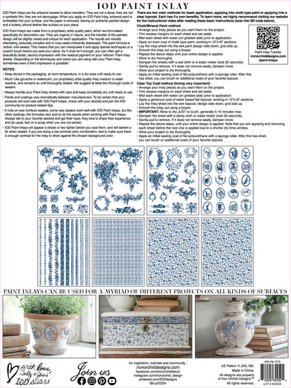 NEW: IOD Paint Inlay-Delft Traditions Azure