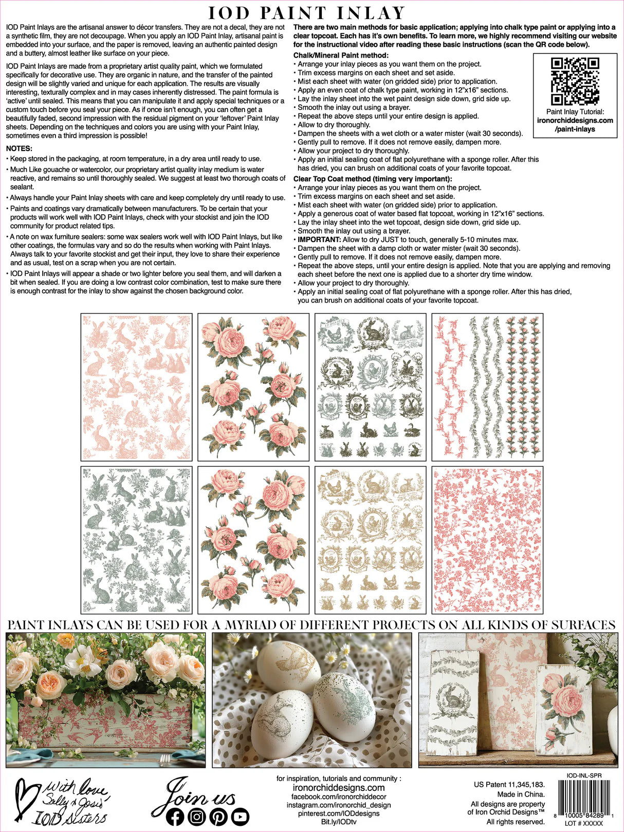 NEW: IOD Paint Inlay-Spring Melody