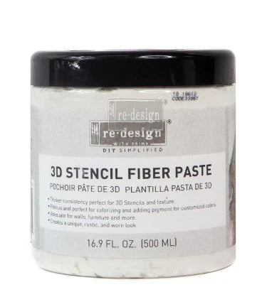 NEW 3d Raised Stencil Fiber Paste 500ml