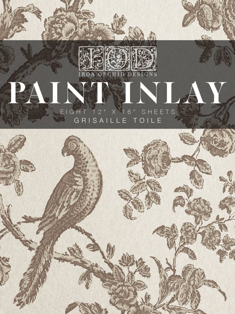 NEW: IOD Paint Inlay-Grisaille Toile