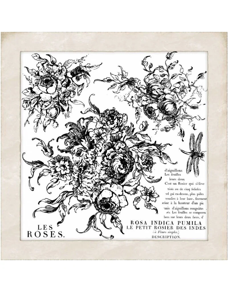 IOD Stamp- Rose Toile